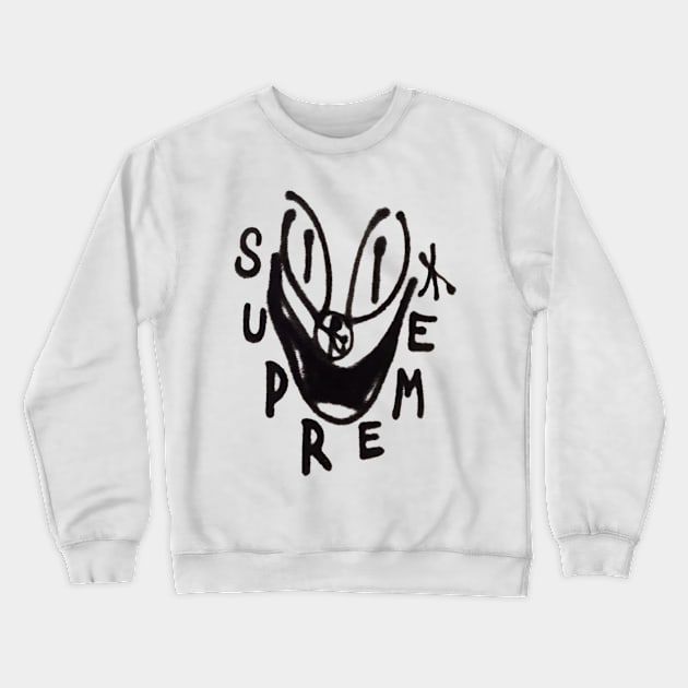 Clown Smile Crewneck Sweatshirt by sallygross 